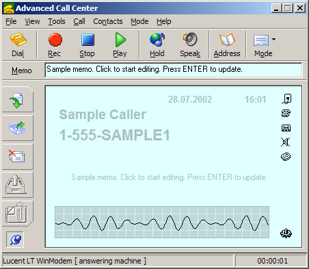 Screenshot of Advanced Call Center 5.7